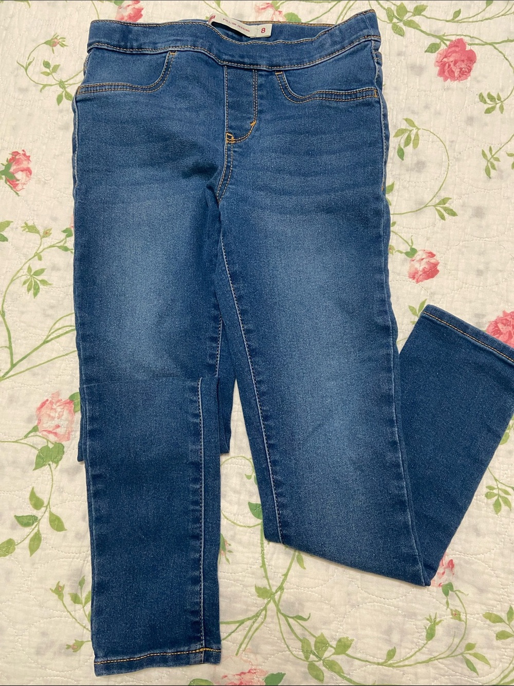 Levi's Girls Dark Blue Stretch Jeggings